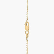 3.47 Ct Gold bow necklace pendant with ribbon-inspired design.