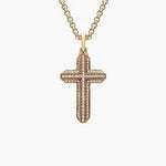 1.84 Ct Gold filled necklace with shiny finish and sturdy chain.