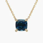 2.03 Ct Long gold necklace with layered chain design.