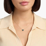2.03 Ct Long gold necklace with layered chain design.