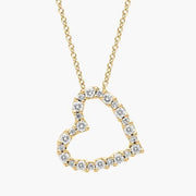 1.80 Ct Gold shell necklace pendant shaped like a seashell