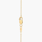 1.54 Ct Gold compass necklace pendant with engraved compass design.