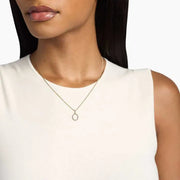 1.98 Ct Dainty gold cross necklace with small cross pendant.