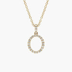 1.98 Ct Dainty gold cross necklace with small cross pendant.