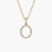 1.98 Ct Dainty gold cross necklace with small cross pendant.