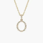 1.98 Ct Dainty gold cross necklace with small cross pendant.