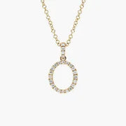 1.98 Ct Dainty gold cross necklace with small cross pendant.