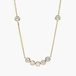 2.23 Ct Real gold necklace for men with solid gold chain.