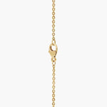 2.23 Ct Real gold necklace for men with solid gold chain.