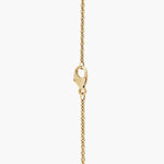 1.64 Ct Italian gold necklace with polished finish and elegant chain.