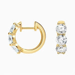2.30 Ct Round Cut Diamond And Gold Diamond Earrings Unique