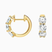 2.30 Ct Round Cut Diamond And Gold Diamond Earrings Unique