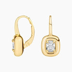 1.50 Ct Cushion Cut Diamond Earring For Gold Plated Diamond Jewerlly