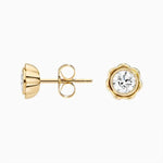 1.00 Ct Round Cut Gold Plated Diamond For Women Unique Collections