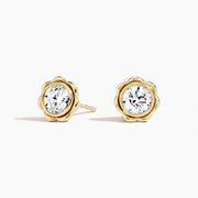 1.00 Ct Round Cut Gold Plated Diamond For Women Unique Collections