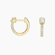 2.54 Ct Round Cut Gold Plated Diamond Use For Earrings