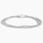 3.99 Ct Diamond bracelet for women in White gold with round cut diamonds.
