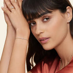 3.58 Ct Diamond Cartier bracelet featuring signature design and gold finish.