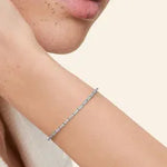 2.34 Ct Round Cut White Gold Plated Diamond Bracelet