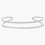 2.03 Ct Tennis bracelet diamond jewelry with sparkling white diamonds in gold setting