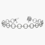 Lab grown diamond tennis bracelet with sustainable and ethical diamonds.