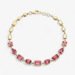 Swarovski tennis bracelet with shimmering white crystals in silver tone.