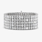 71.72 Cr bracelet Pandora style with interlocked gold chain links.