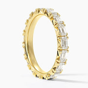 Nathalie Emerald Cut Lab Grown Diamond Ring (2.43 ct. tw.) in 14K Yellow Gold Eternity Wedding Ring
