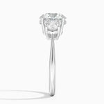 4 Ct Vintage engagement ring in custom gold design Round Cut Diamond Ring