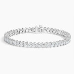 7.90 Ct White Gold Lab grown diamond tennis bracelet