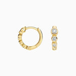 1.06 Ct Round Cut Gold Plated Diamond Earrings For Unique Earrings
