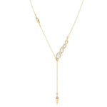 1.88 Ct Gold filled necklace with shiny finish and sturdy chain.