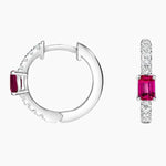 3.09 CT Pink White Diamopnd Earrings For Custom Jewerly