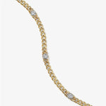 0.96 Ct Round Cartier tennis bracelet with diamonds in yellow gold design.