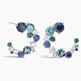 3.07 CT Unique Diamond Earrings women's earrings white gold .