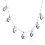 3.27 Ct Layered gold necklace with multiple delicate chains.