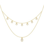 2.91 Ct gold cross necklace with polished finish.