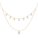 2.91 Ct gold cross necklace with polished finish.