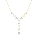 6.49 Ct Womens gold necklace with delicate chain and pendant
