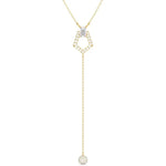 1.17 Ct Dainty gold cross necklace with small cross pendant.