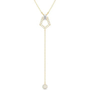 1.17 Ct Dainty gold cross necklace with small cross pendant.