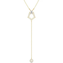 1.17 Ct Dainty gold cross necklace with small cross pendant.