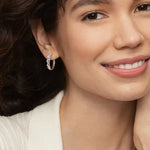 2..69 Ct Bauggte Diamond White Gold Plated Diamond Earrings .