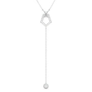 1.17 Ct Dainty gold cross necklace with small cross pendant.