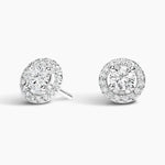 3.67 Ct Round Cut White Gold Diamond  Earrings For Unique Jewerly.