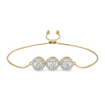 Diamond Cartier bracelet featuring signature design and gold finish.