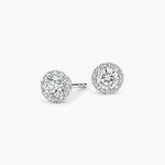 3.67 Ct Round Cut White Gold Diamond  Earrings For Unique Jewerly.