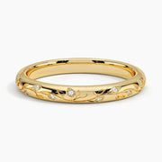 0.05 Ct Oval Cut Diamond Gold Unique Diamond Wedding Ring