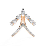 3.98 Ct pear & round diamond  Women Unique Anniversary Ring.