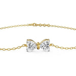 2.64 CT Lab created diamond tennis bracelet with sustainable lab diamonds.